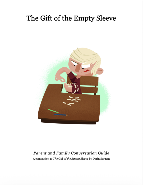 Parent and Family Conversation Guide cover - a companion to The Gift of the Empty Sleeve