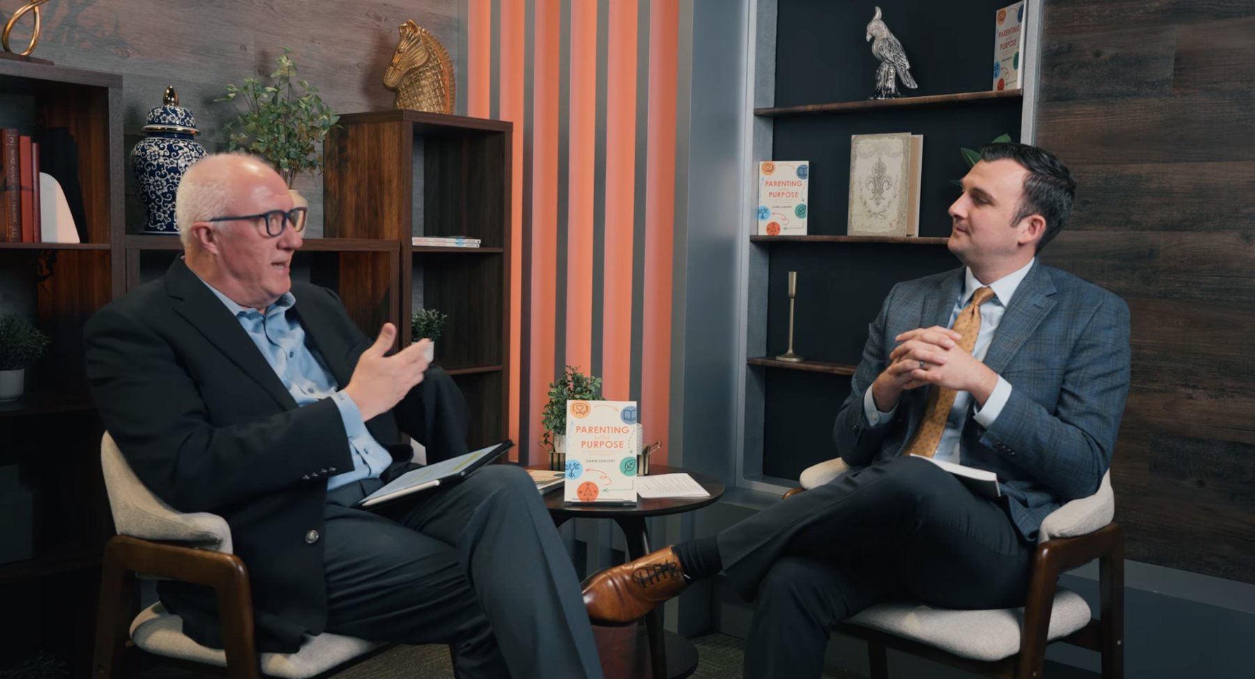 Darin Sargent in conversation with a leader
