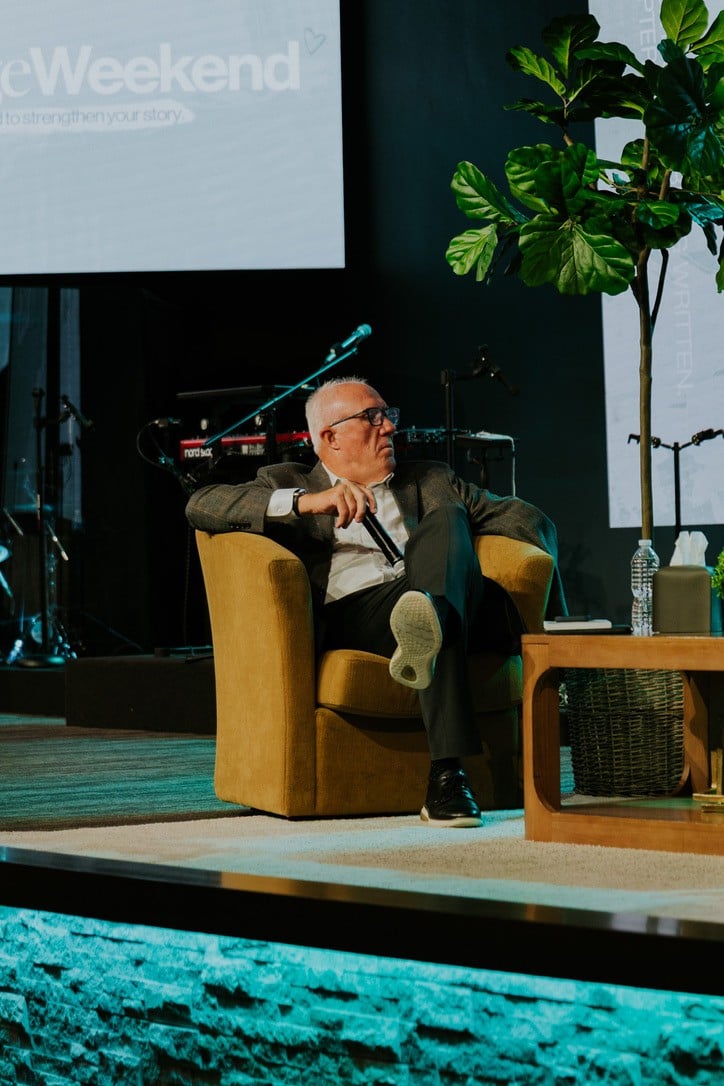 Darin Sargent in conversation on stage